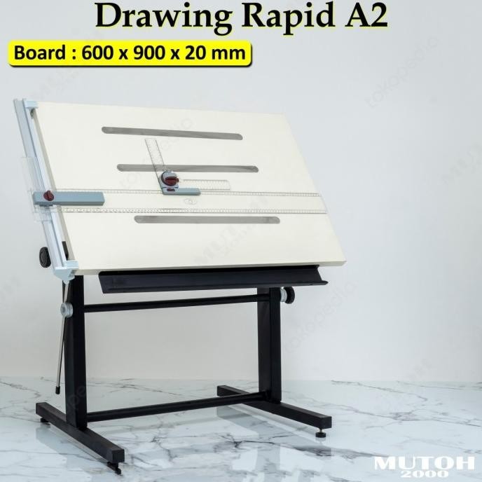 

Meja Gambar A2, Drawing Board A2 Free Rotring Mechanical Pencil