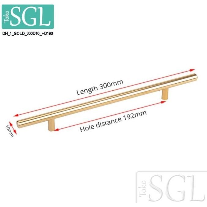

Lemari / Cabinet Door Handle(Dh_1_Gold_300D10_Hd192) Berkualitas