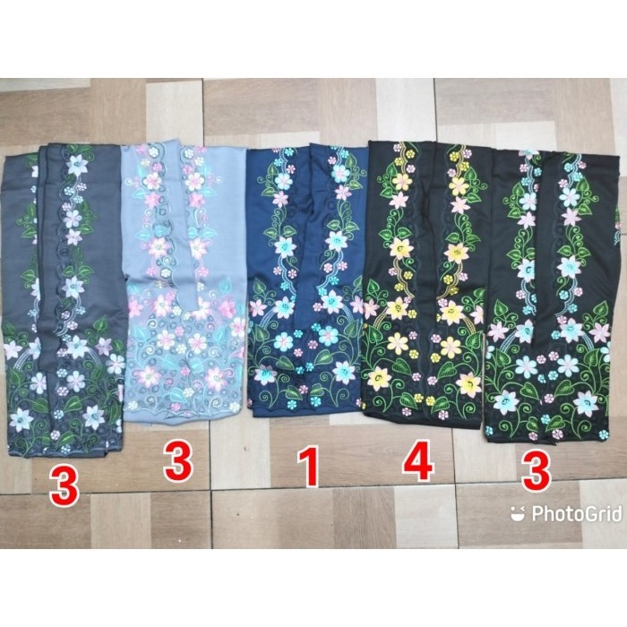 Naenggo Kain Baju Kebaya Bordir, Bahan