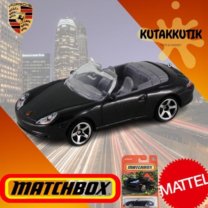 Matchbox Mobil Porsche 911 Carrera Cabriolet Hitam Porsche Edition