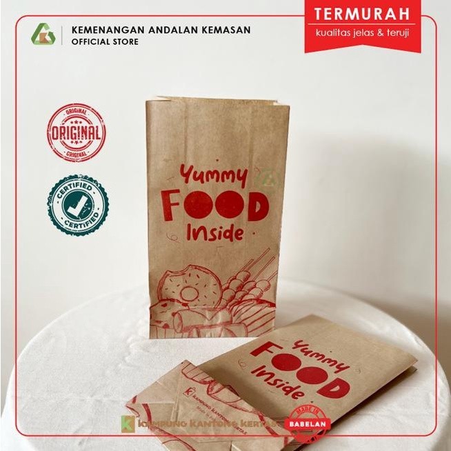 

FFQ KANTONG FRIED CHICKEN COKLAT 100PCS KANTONG ROTI KEMASAN FRIED CHICKEN (WAJIB MEMBELI EXTRA