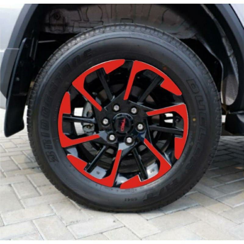 [ONLINE EXCLUSIVE] STIKER VELG FORTUNER TRD / FORTUNER GR 2.8 untuk 5 velg