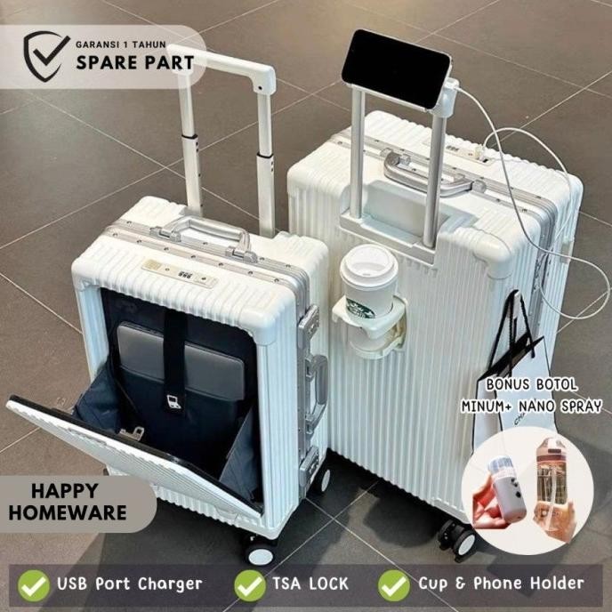 Koper Cabin Kabin USB Laptop Luggage Koper Bisnis Koper Kerja Suitcase