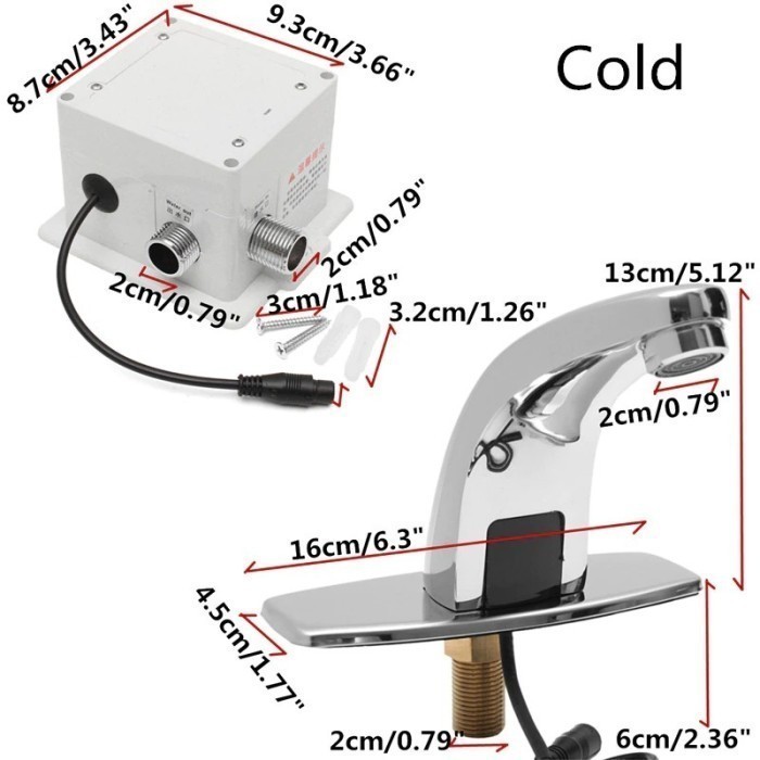 Kran Sensor / Keran Wastafel Otomatis / Kran Air Sensor Otomatis