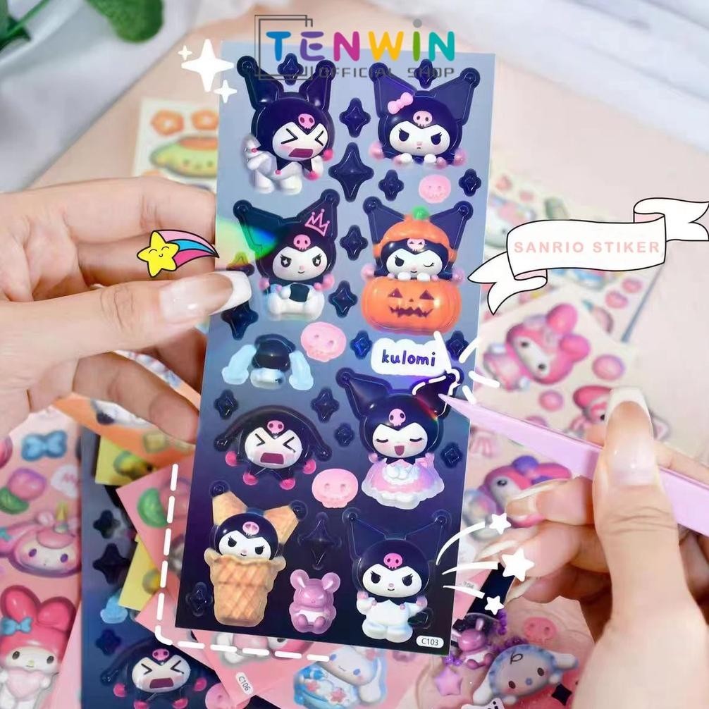 

stiker/Sticker Lucu 2D Sanrio Karakter/Sanrio stiker lucur-Tenwin