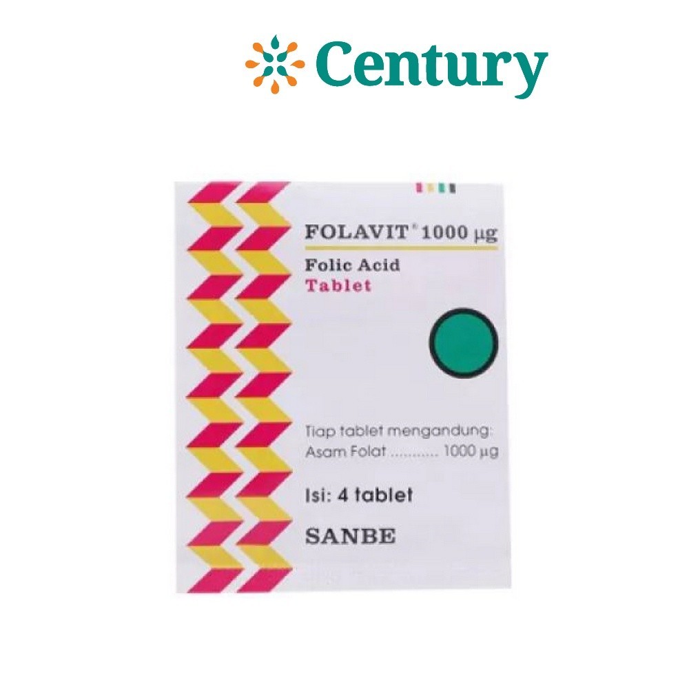 FOLAVIT 1000MCG ISI 4 TABLET / ASAM FOLAT