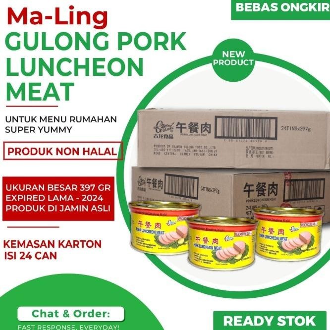 

Maling Gulong / Pork Luncheon Meat Gulong 397 Gr - Non Halal | Legaza