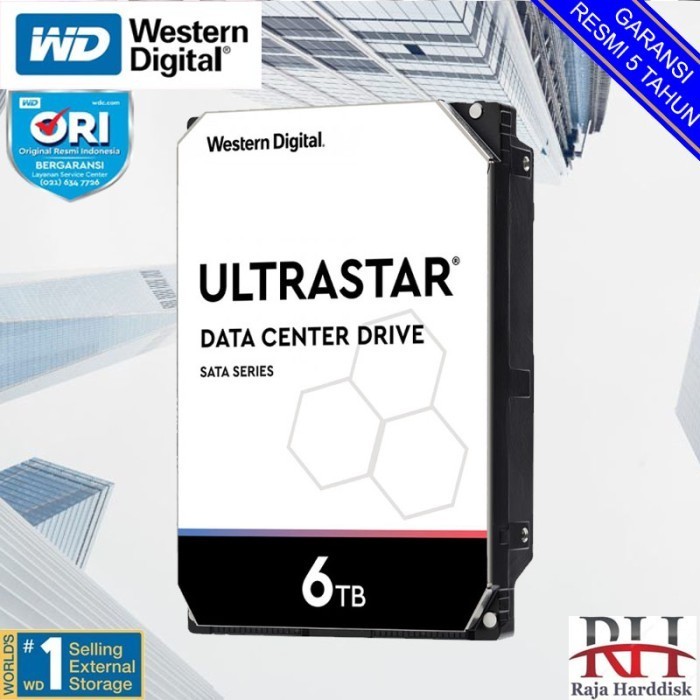 Wd Ultrastar 6Tb 3.5" Hdd/ Hd / Resmi / Harddisk Enterprise