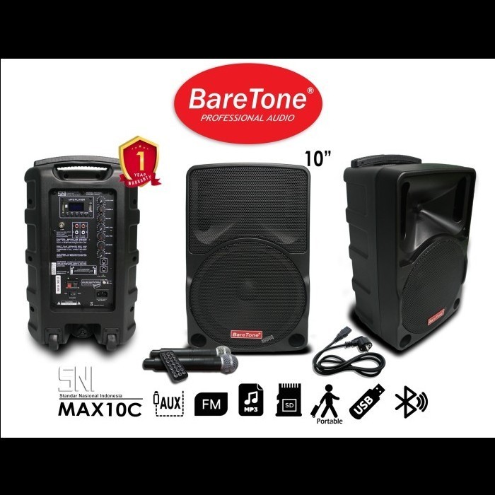 Portable Speaker Baretone Max 10C