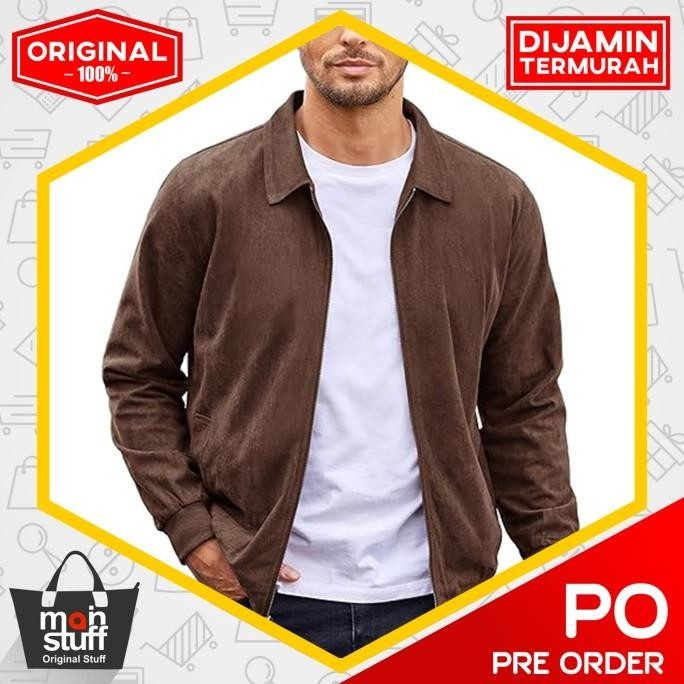 Coofandy Varsity Jacket Faux Suede Bomber Xavionxa