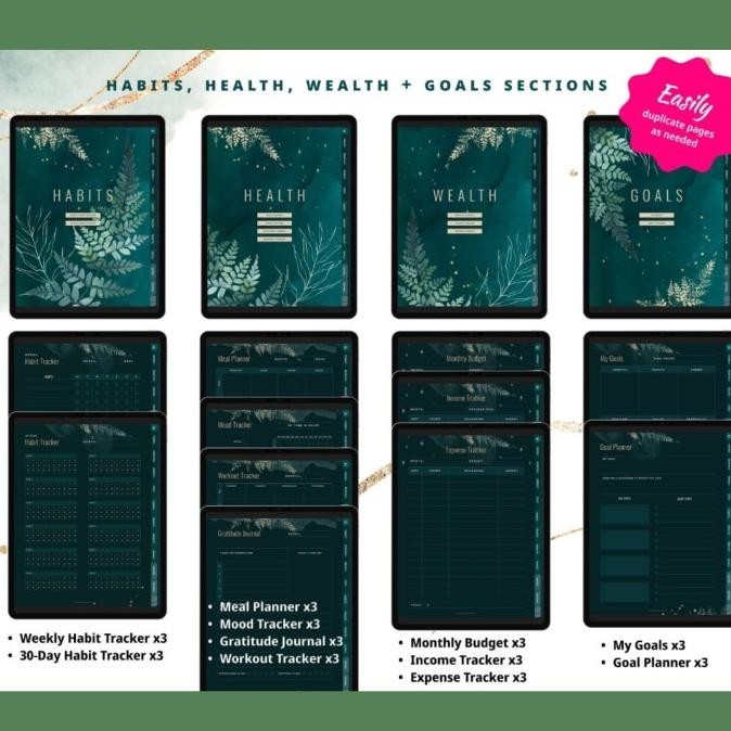 

Kualitas Terjamin 365 Days Ipad Digital Notes Planner Undated Greenlog Buku Diary Jurnal