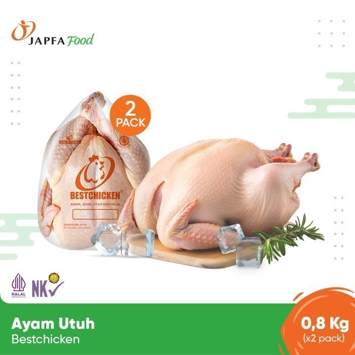 

Bestchicken Bundling Hemat Ayam Karkas Broiler 800 gram - Isi 2 pack