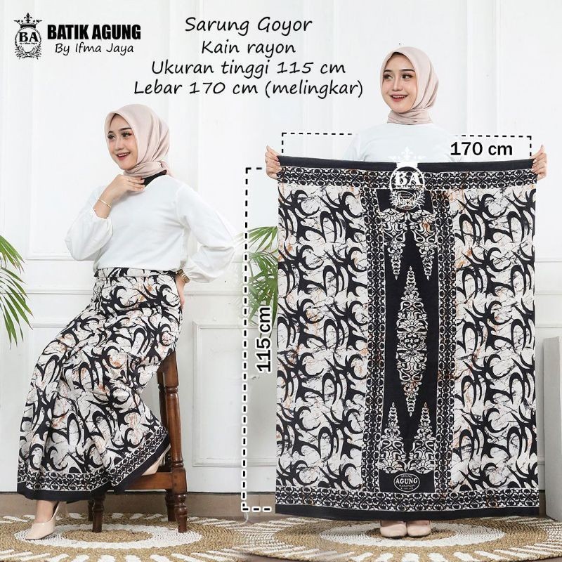 Sarung batik goyor pria wanita corak songket terbaru