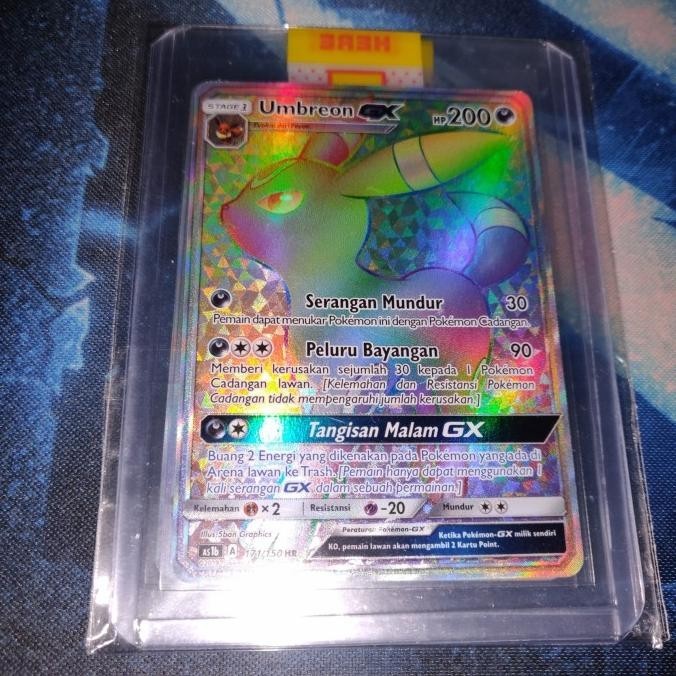 Kartu Pokemon TCG ID Indonesia AS1b Umbreon GX HR