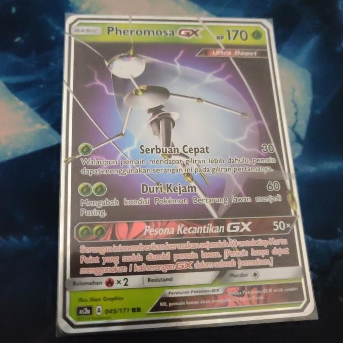 Kartu Pokemon TCG ID Indonesia AS2a Pheromosa GX RR