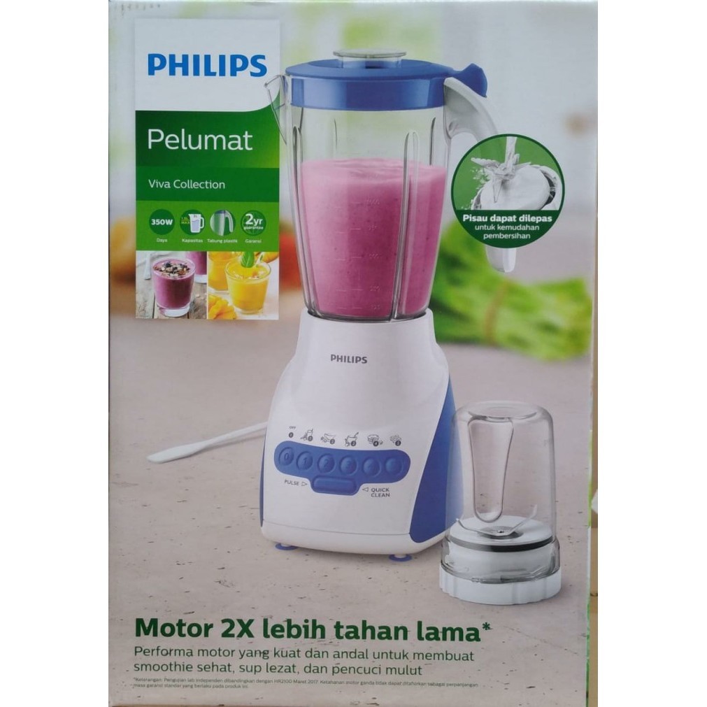 Blender Philips Hr 2115 / Philips Blender Hr2115 Plastik 2 Liter