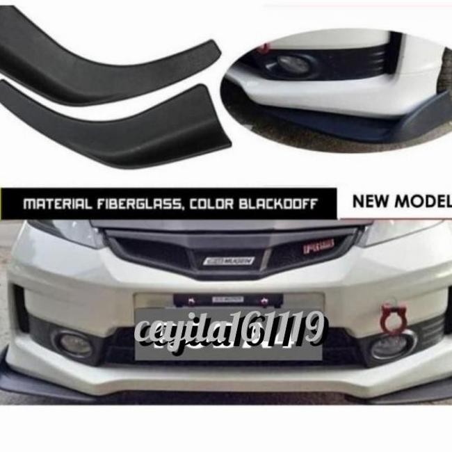 [Original] Winglet Lips Bumper Diffuser Depan Mobil Grand Max/Luxio Hitam
