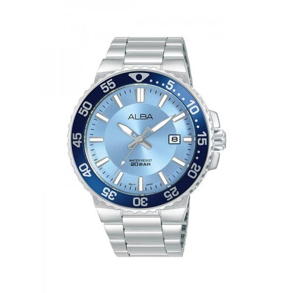 Jam Pria Alba  Original Sport Silver Stainless Steel AS9S83 X1