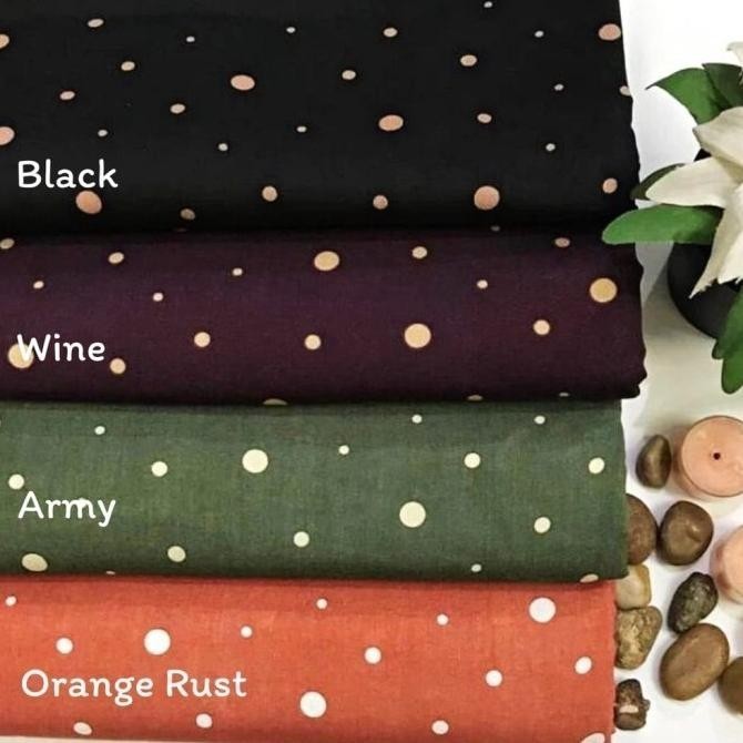 Baju Gamis Couple Ibu dan Anak Perempuan Bahan Katun Rayon Polkadot