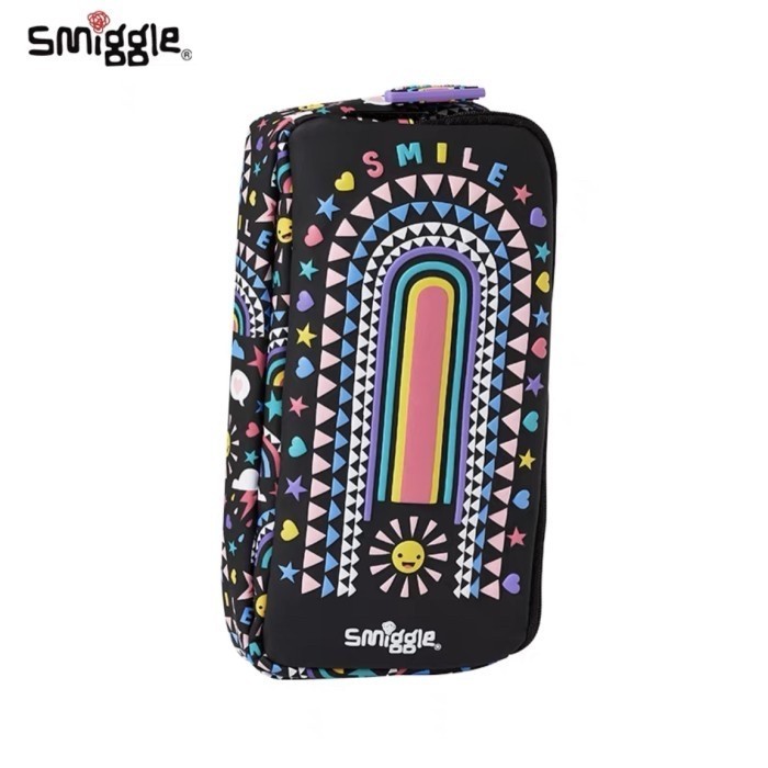

Smiggle Pocket Character Pencil Case/Pencil Case Smiggle Dual Zipper
