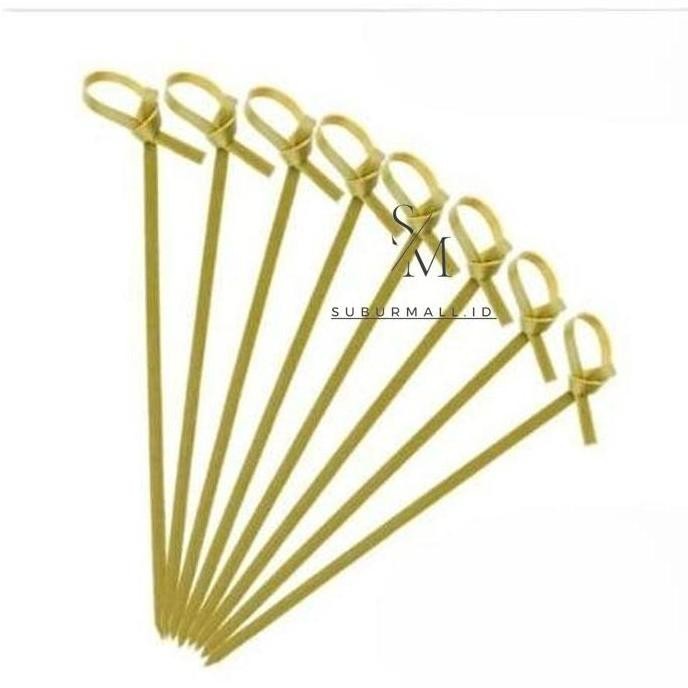 bamboo skewer skiwer bambu cocktail picks koktail pick skewer(8cm)
