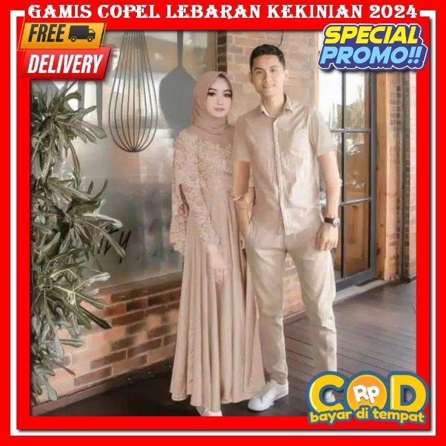 Sarimbit Lebaran 2024 Nagita Ori By Myzta Baju Keluarga Couple Pasangan Gamis Ibu Anak Kemeja Laki L