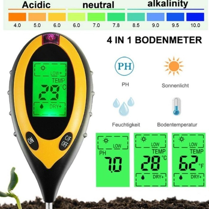 Digital Soil Analyzer Tester Meter Alat Ukur Ph Tanah 3 4 5 In 1 Original Dan Terpercaya