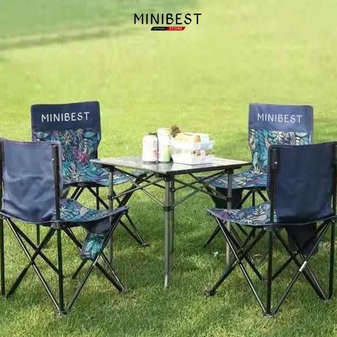 Minibest Super Combo Family Kursi Lipat Portable Dan Meja Lipat Xashifxa