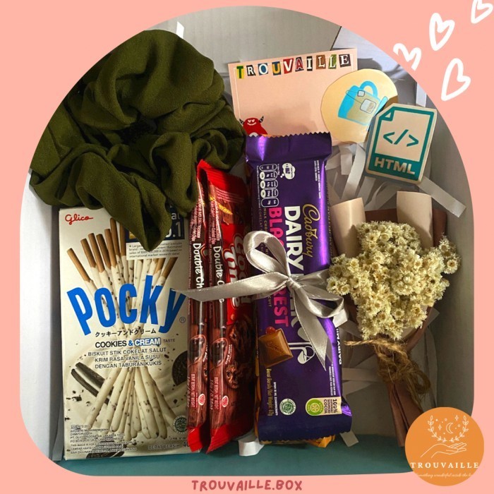 

Hampers Gift Box Kado Valentine Cinta Murah Trouvaille Box