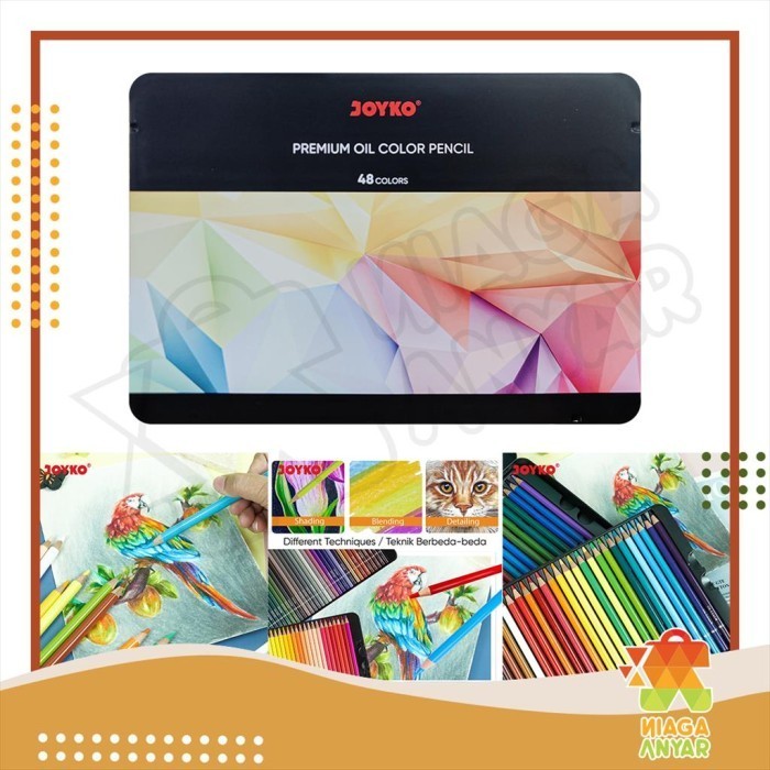 

Menakjubkan Na Joyko Premium Oil Color Pencil 48 Warna Cp-Tc126-48 / Pensil Warna Terbatas