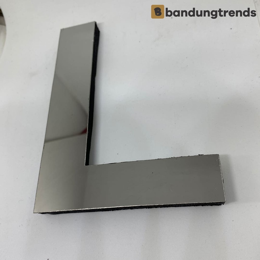 Huruf L Stainless Spoon Untuk Nomor Rumah Atau Papan Nama  Ukuran 10 CM