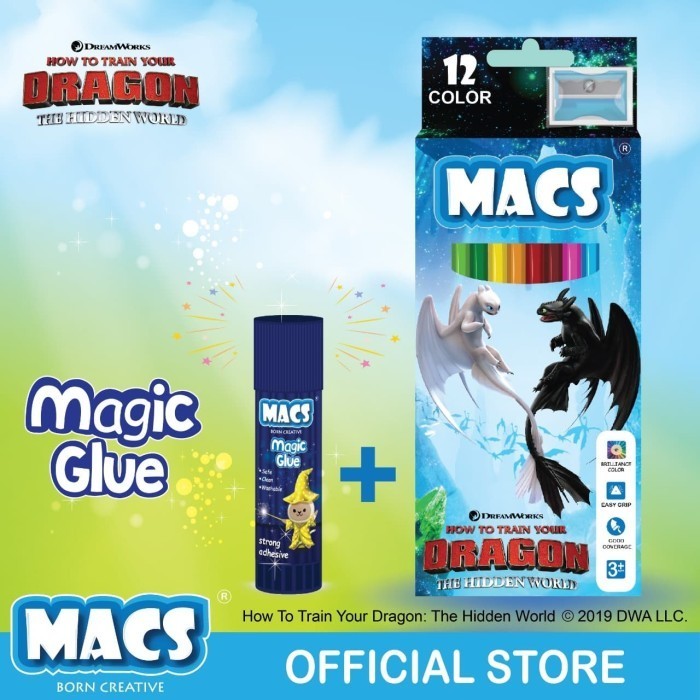 

Jual Fun Bundle Macs Magic Glue Stick Dan Color Pensil 12 Warna Light Fury Trendi