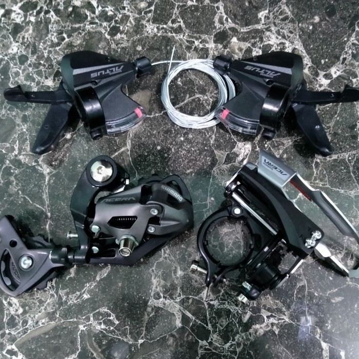 Grupset Shimano Acera M390 Altus M370 3 X 9 Speed Original Mtb Rb Mini
