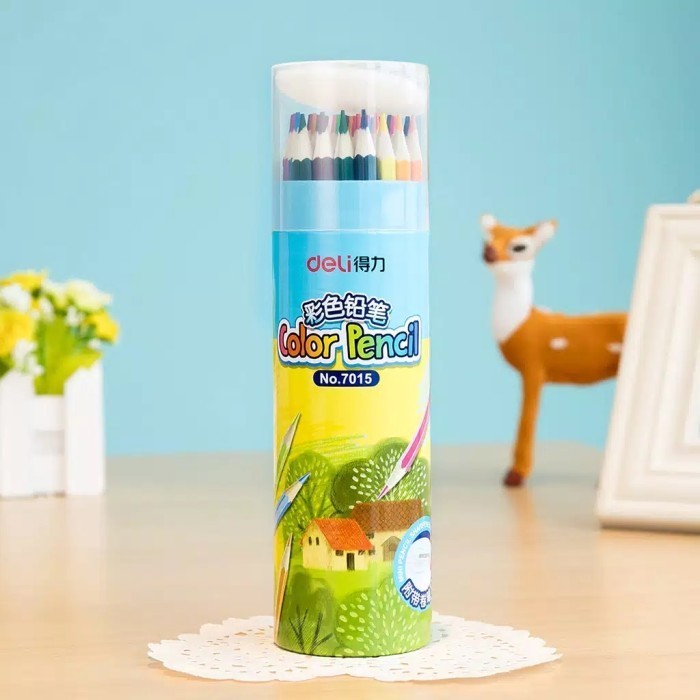 

Spesial Deli Color Pencil Tube Case 12/24/36/48 Colors Berkualitas