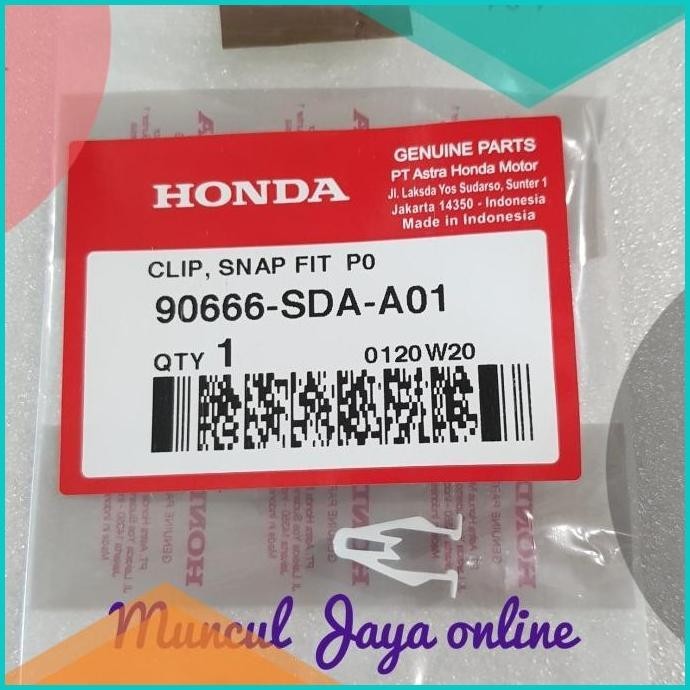 

Clip Jepit Cover - Clip Snap Fit 90666-SDA-A01 klip Pengunci Cover 16n