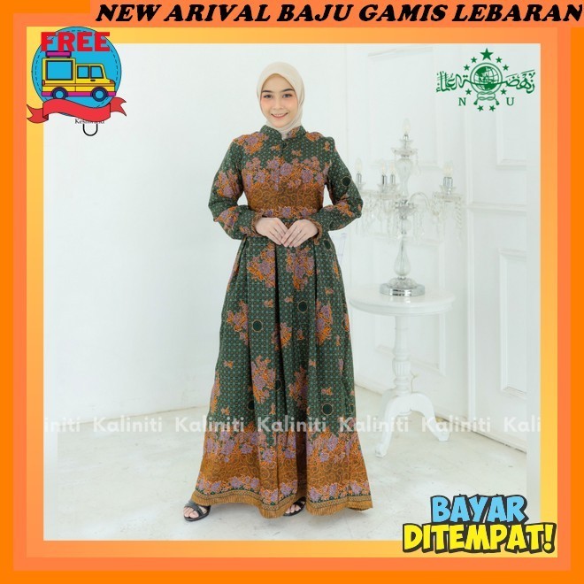 Dress Lebaran Kekinian Terbaru 2024 Rayon Bahan Adem Premium S M L Xl Cringkle Games Wanita Muslim T