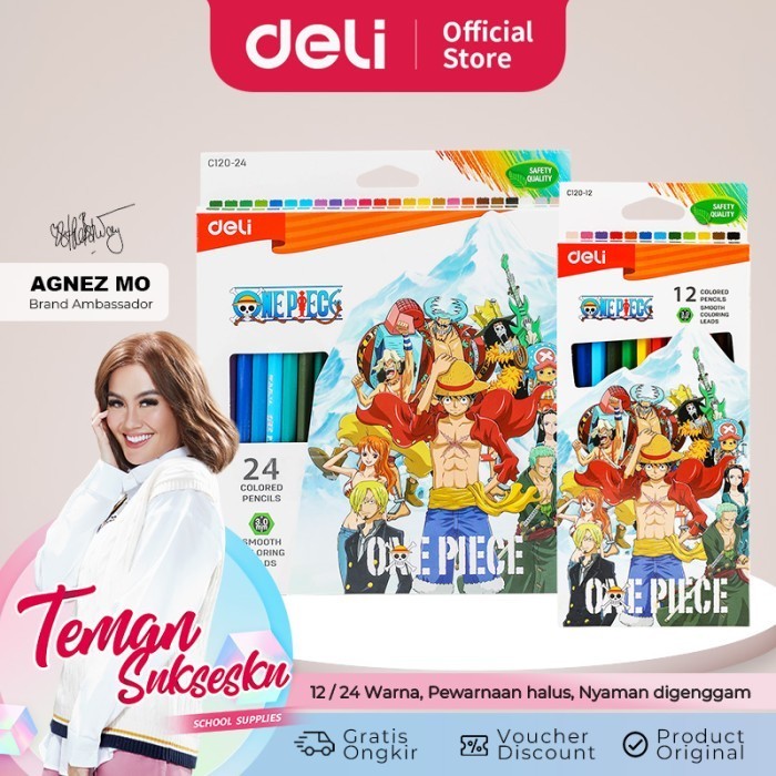 

Wow Deli Color Pencil / Pensil Warna Edisi One Piece Pewarnaan Halus Ec120 Hemat