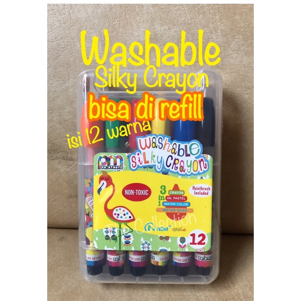 

Cantik Atk445Pm Paket Promo Isi 12 Washable Silky Crayon 4112Spp Paintmate Limited