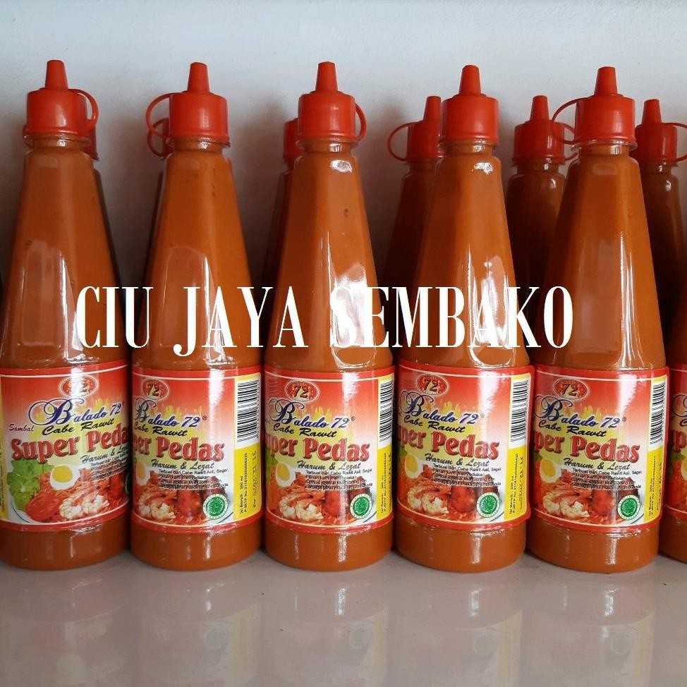 

SALE PRODUK SAMBAL BALADO 72 / SAMBAL PONTIANAK / SAMBAL SUPER PEDAS ASLI 72 TERLARIS