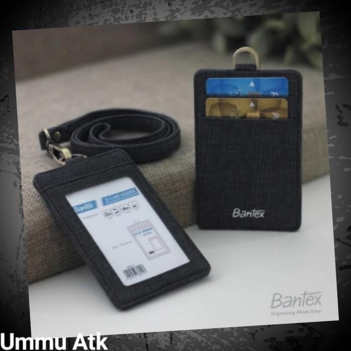 

Name Tag Bantex Id Card Holder Kulit Black Limited Edition