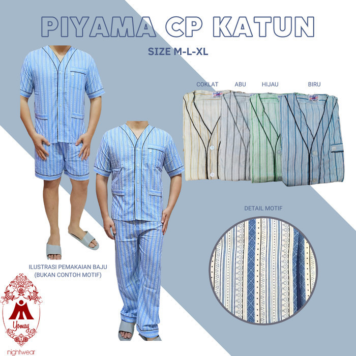 Baju Tidur Pria Panjang /Piyama Swan Pria /Baju Tidur