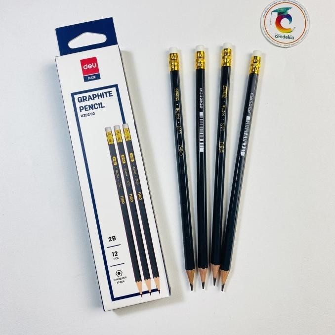

`````````] Pensil DELI 2B dengan Penghapus U202