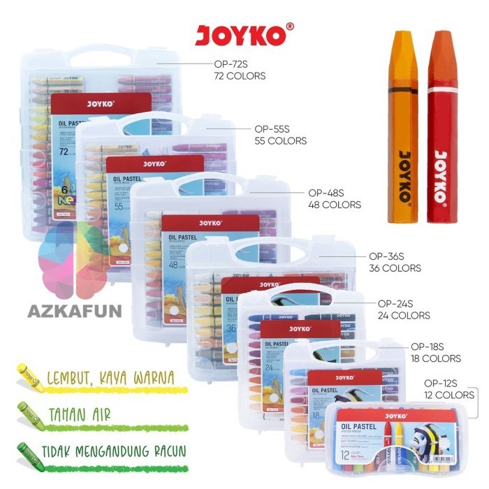

Aman Crayon Krayon Minyak Oil Pastel Joyko - Crayon Joyko Promo