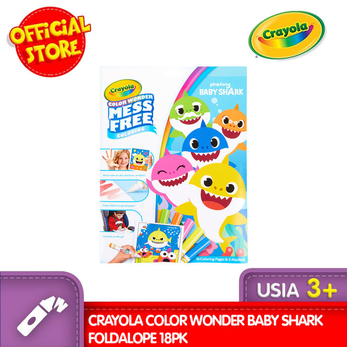

Terbatas Crayola Color Wonder Baby Shark Foldalope 18Pk Berkualitas