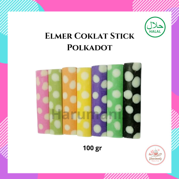 

hanya disini] Elmer Coklat Stik Polkadot Compound 100gr