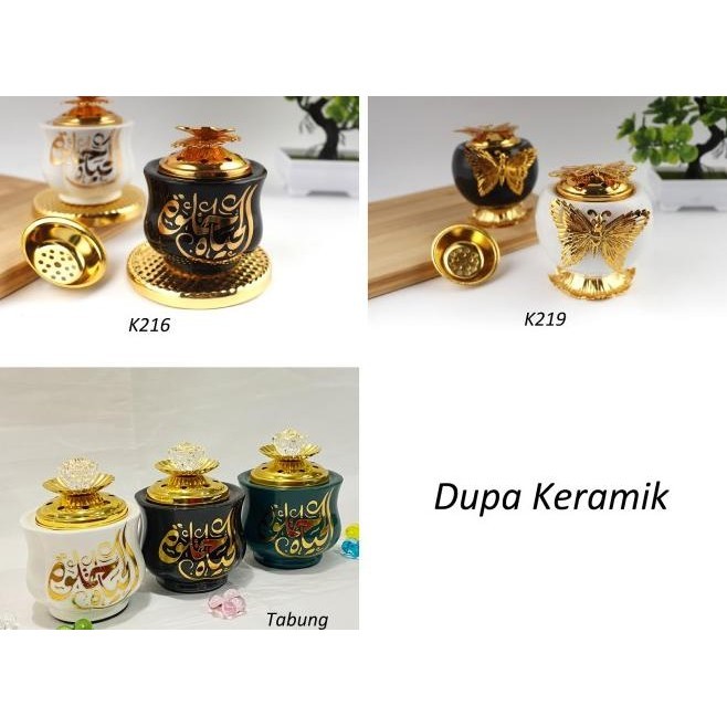 Tempat Bakar Dupa Mabkharah Keramik Arab Kaligrafi | Ganepkuswandarilaris