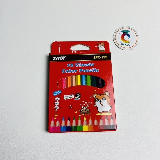

><><><] Pensil Warna ZRM 12w Classic Mini Pendek