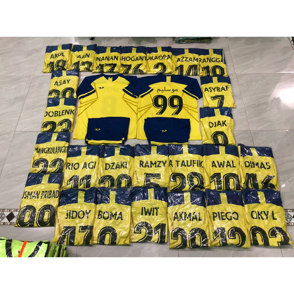 [BEST SELLER] NEW PRODUCT Kaos Futsal Dewasa Gratis Sablon Baju Bola Sablon Baju Futsal Sablon