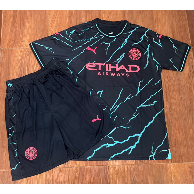 [BEST SELLER] NEW PRODUCT BAJU BOLA JERSEY CITY 3RD 2023 2024 JERSEY BOLA DAN CELANA BOLA CITY 3RD