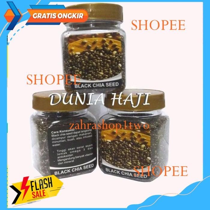 

PREMIUM BLACK CHIA SEED 100 GRAM GR CHIASEED MEXICO COCOK UNTUK DIET PODUK BAHAN BERKUALITAS !!